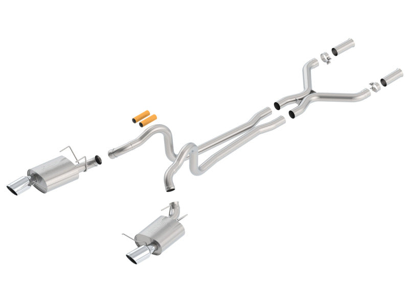 Borla 13-14 Mustang GT/Boss 302 5.0L V8 RWD Single Split Rear Exit ATAK Catback Exhaust Main image