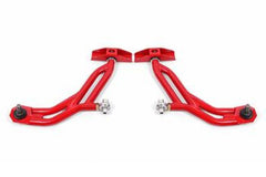 BMR 10-14 Ford Mustang Adj. Lower A-Arms w/ Delrin/Rod End / 19mm Tall Ball Joint - Red