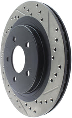 StopTech 05-10 Ford Mustang Slotted & Drilled Left Rear Rotor (view 8)