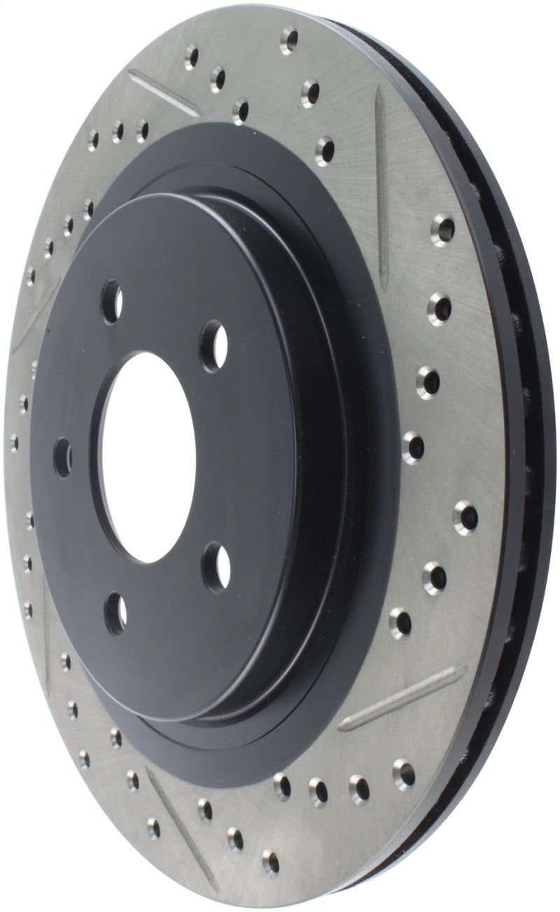 StopTech 05-10 Ford Mustang Slotted & Drilled Left Rear Rotor (view 8)