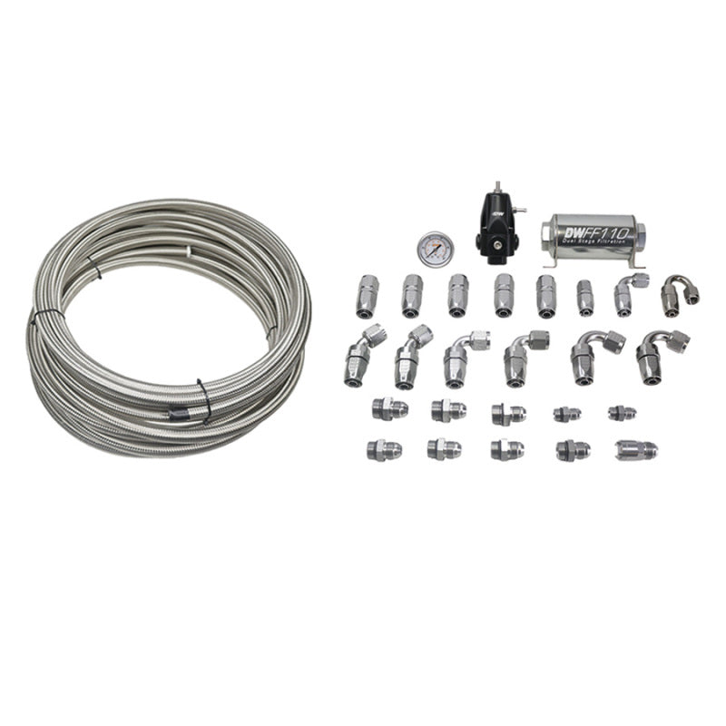 DeatschWerks 16-19 CTS-V/16-22 Camaro SS/17-22 Camaro ZL1 X2 Series Pump Module CPE Plumbing Kit Main image