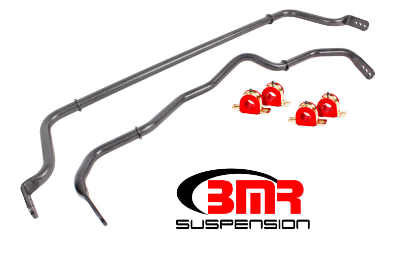 BMR 16-18 Chevy Camaro Sway Bar Kit w/ Bushings - Black Hammertone Main image