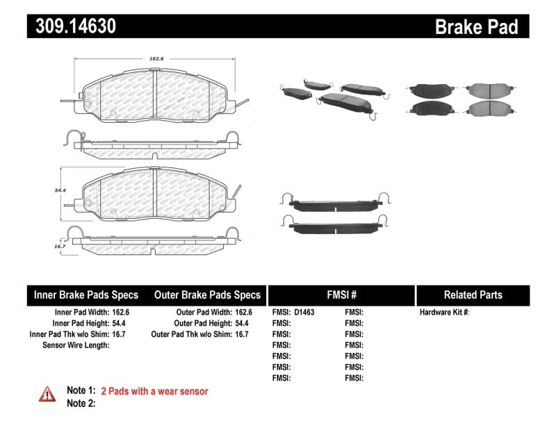 StopTech Performance Brake Pads (view 5)