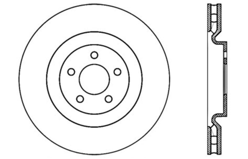 StopTech Drilled Sport Brake Rotor (view 4)