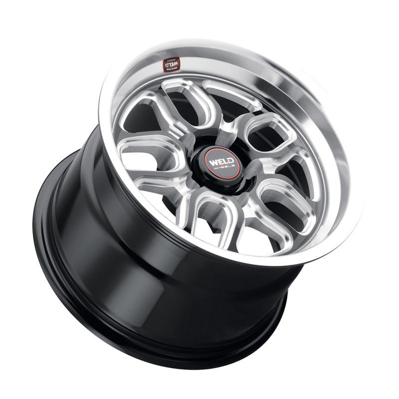 Weld S152 15X10 Laguna Drag 5X115 ET22 BS6.4 Gloss Black MIL Dia 78.1 Main image