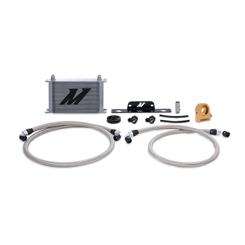 Mishimoto 10-15 Chevrolet Camaro SS Thermostatic Oil Cooler Kit - Silver Main image
