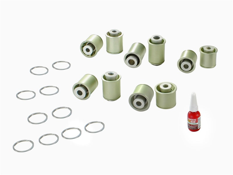 aFe Control PFADT Steel Frame Drag Rear Solid Spherical C/A Bearings Set; Chevy Corvette C5 / C6 Main image