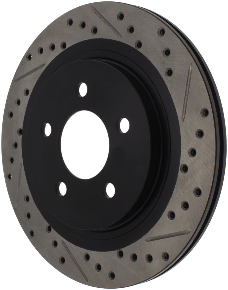 StopTech 05-10 Ford Mustang Slotted & Drilled Left Rear Rotor (view 9)