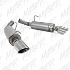 MBRP 05-10 Ford Mustang GT 5.0/Shelby GT500 Dual Mufflers Axle Back Split Rear AL (view 2)
