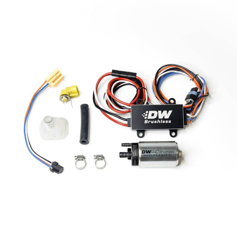 DeatschWerks DW440 440lph Brushless Fuel Pump Single/Dual Controller & Install 05-10 Ford Mustang GT Main image