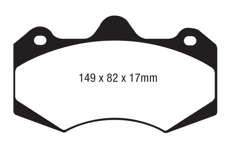 EBC AP Racing Caliper CP7040 Yellowstuff Brake Pads (view 3)