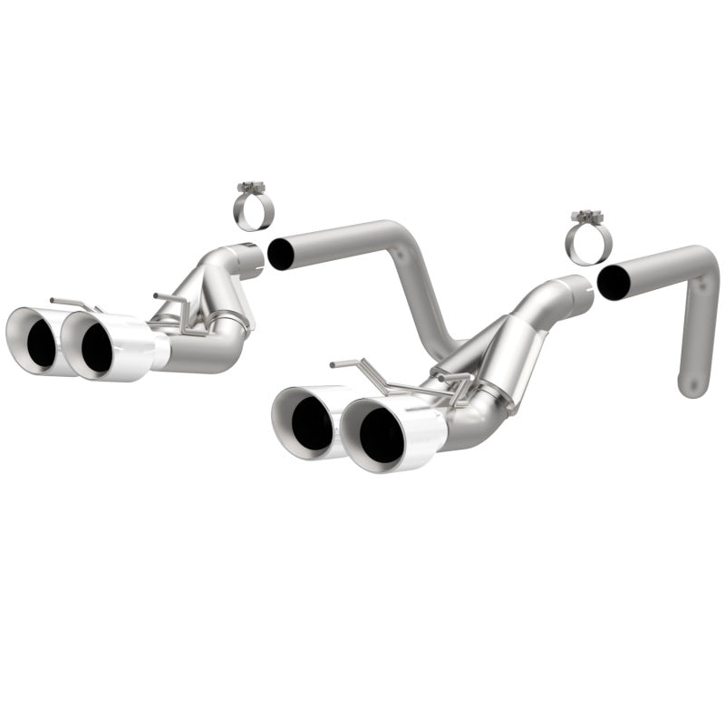 MagnaFlow 09-11 Chev Corvette V8 6.2L Comp Series Quad Center Rear Exit SS Cat-Back Perf Exhaust Main image