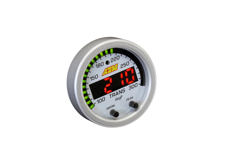 AEM X-Series Temperature 100-300F Gauge Kit (ONLY Black Bezel and Water Temp. Faceplate) (view 8)