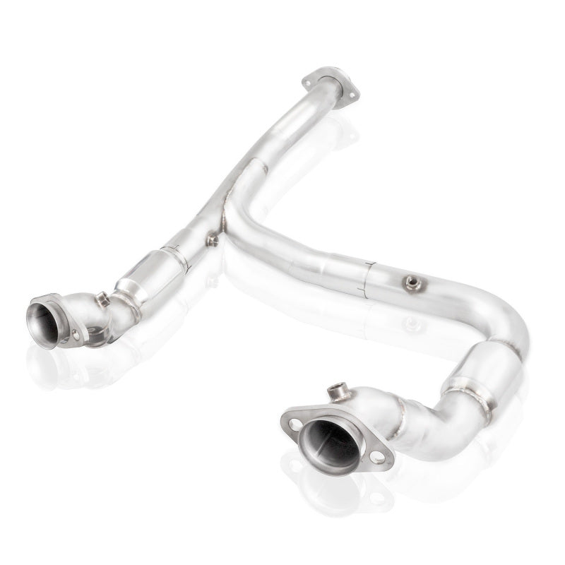 Stainless Works 15-18 F-150 3.5L Downpipe 3in High-Flow Cats Y-Pipe Factory Connection (view 6)