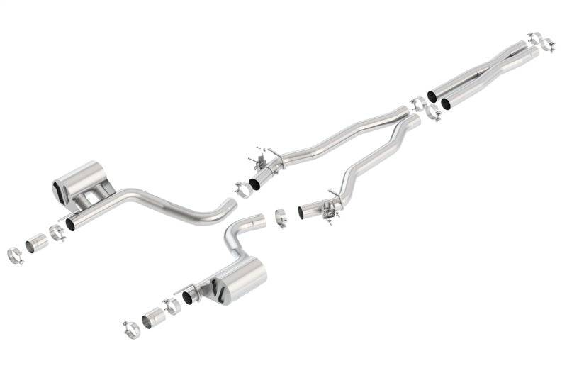 Borla 2015 Dodge Charger Hellcat 6.2L V8 ATAK Catback Exhaust w/ Valves No Tips Factory Valance (view 2)
