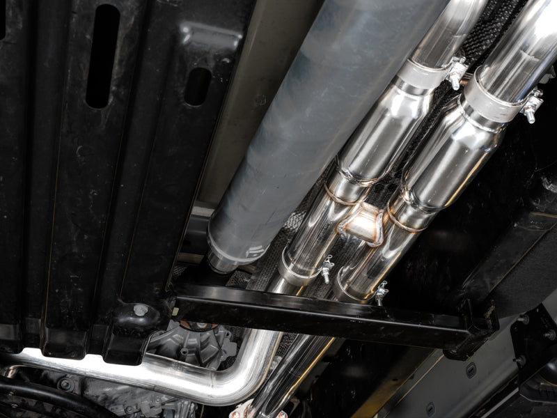 AWE Tuning 2021 RAM 1500 TRX 0FG Cat-Back Exhaust - Diamond Black Tips (view 3)