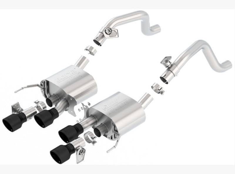 Borla 14-18 C7 Corvette Stingray Axle-Back ATAK Exhaust 2.75in To Muffler Dual 2.75in Out 4.25in Tip (view 2)