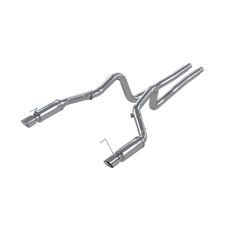 MBRP 05-09 Ford Shelby GT500 / GT Dual Split Rear Race Version, T409 4in Tips Exhaust System (view 3)
