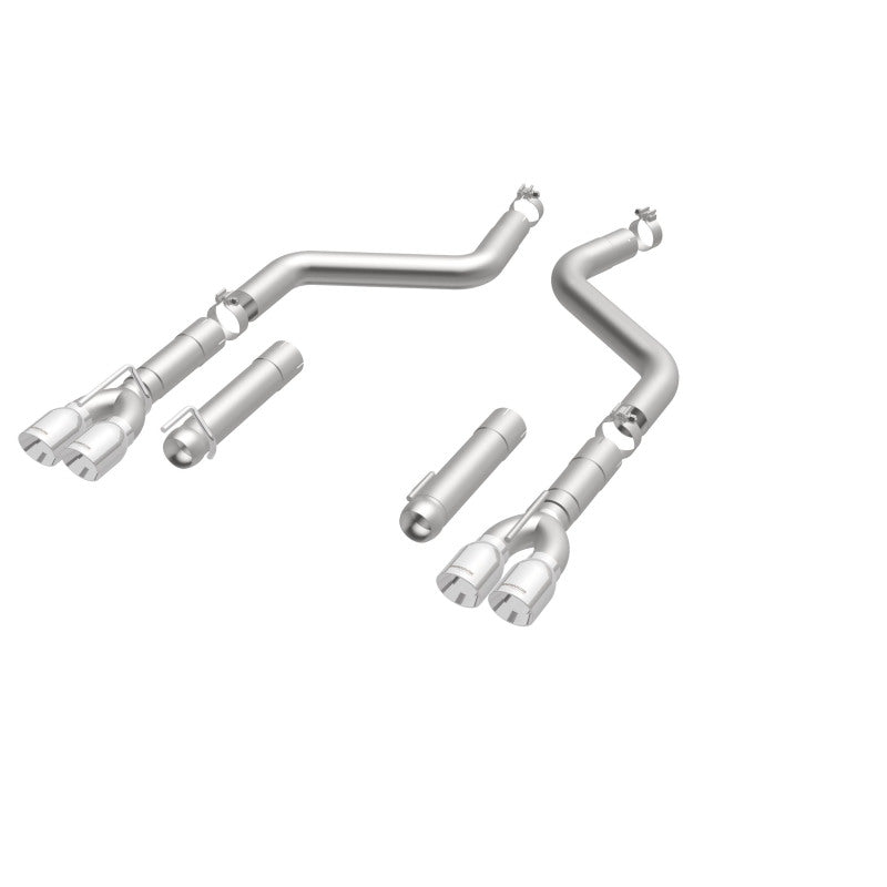 MagnaFlow Axle-Back, SS, 3in, Quad Split Rear 3.5 Tips 2015 Dodge Challenger incl SRT Hellcat (view 20)