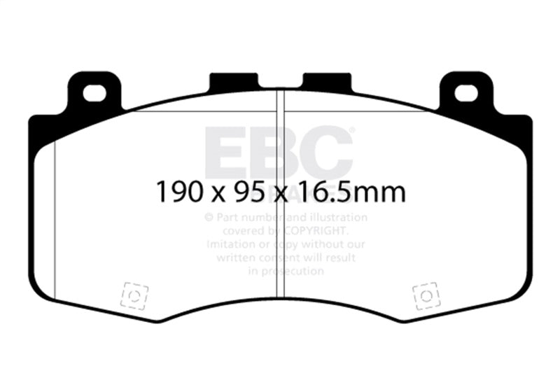 EBC 2018+ Jeep Grand Cherokee Trackhawk Bluestuff Front Brake Pads (view 2)