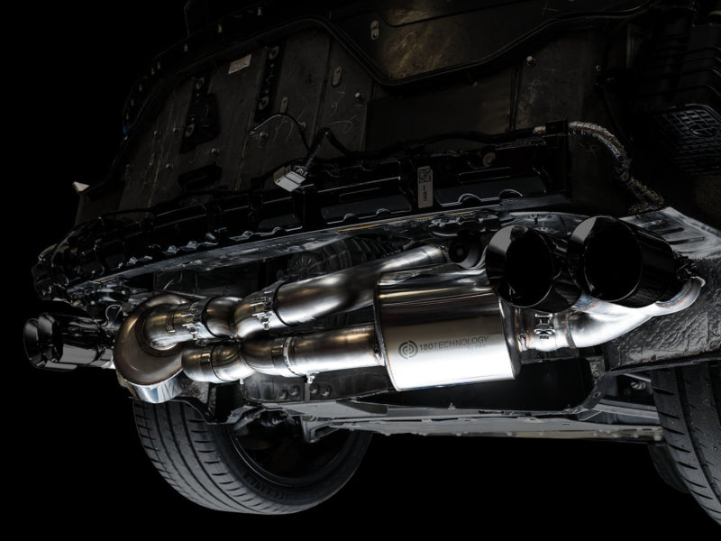 AWE Tuning 2020 Chevrolet Corvette (C8) Touring Edition Exhaust - Quad Diamond Black Tips (view 6)