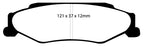 EBC 03-04 Cadillac XLR 4.6 Bluestuff Rear Brake Pads (view 2)