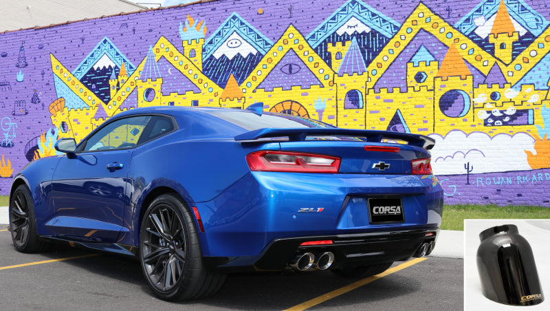 Corsa 2016 Chevrolet Camaro SS 6.2L V8 2.75in Black Sport Axle-Back Exhaust Main image
