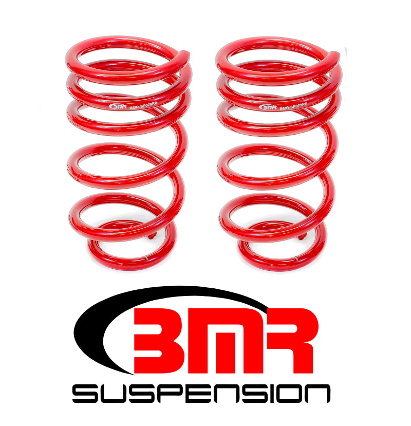 BMR 10-15 5th Gen Camaro V8 Rear Lowering Springs - Red Main image