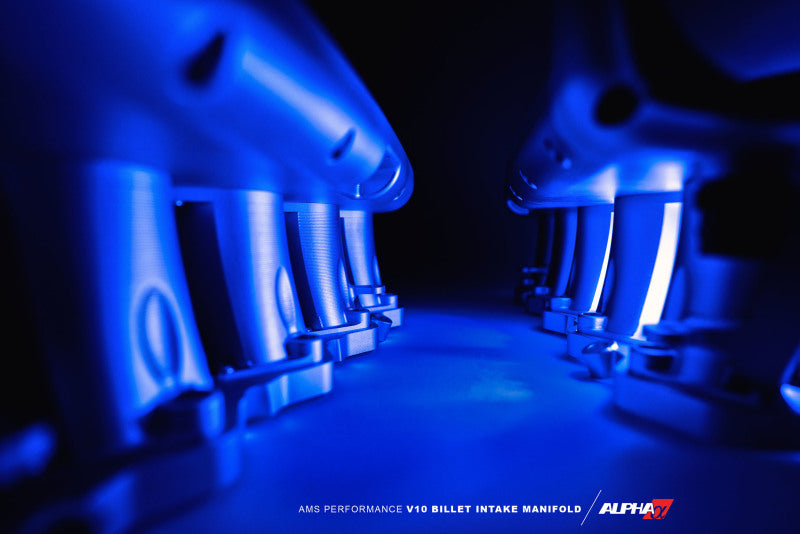 AMS Performance V10 Audi R8 / Lamborghini Huracan / Performance Billet Intake Manifold - CLR Anodize (view 11)