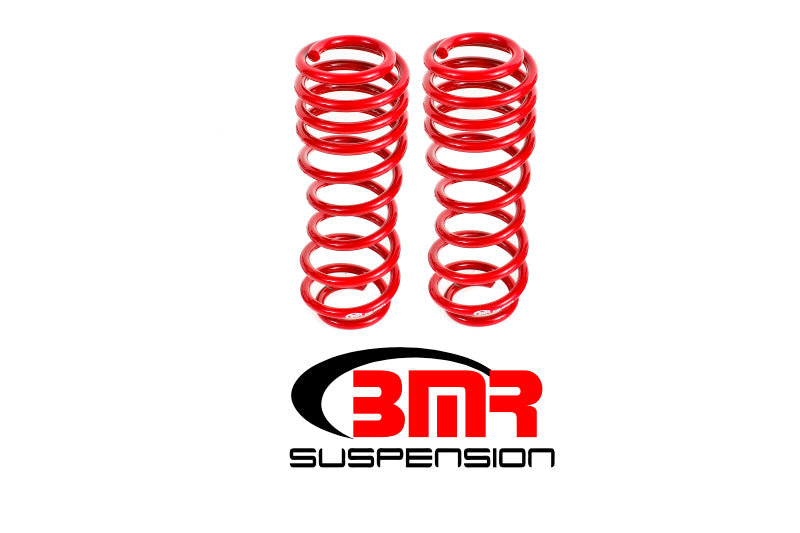 BMR 05-14 S197 Mustang GT/GT500 Rear Handling Version Lowering Springs - Red Main image