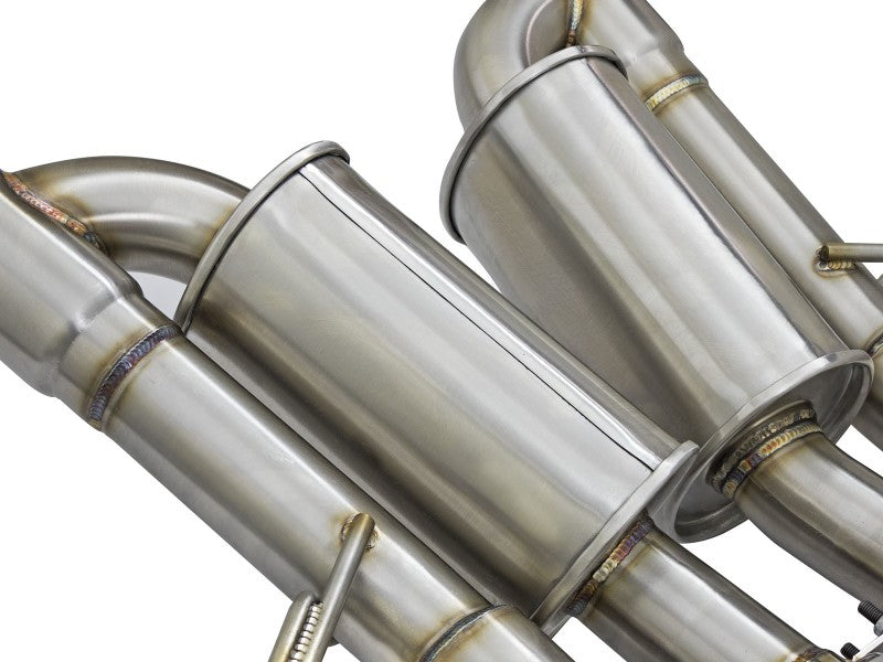 aFe MACH Force-Xp Axle-Back Exhaust System w/ Carbon Fiber Tips Chevrolet Corvette (C7) 14-19 6.2L (view 4)