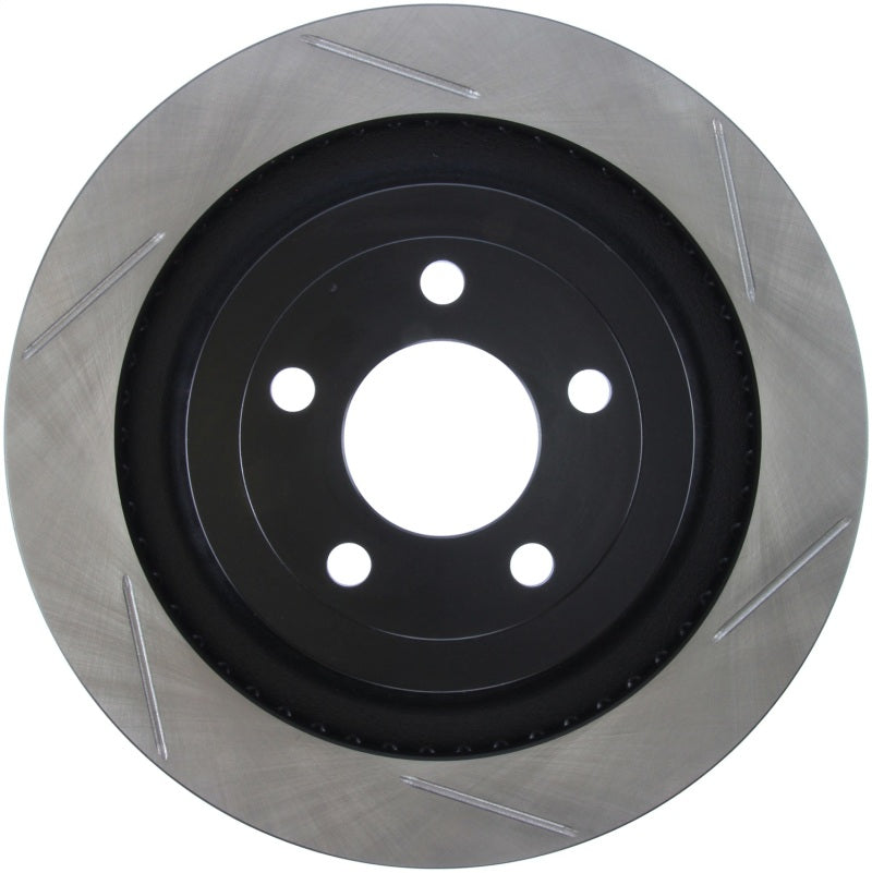 StopTech 2015 Ford Mustang GT w/ Brembo Brakes Left Rear Slotted Brake Rotor Main image