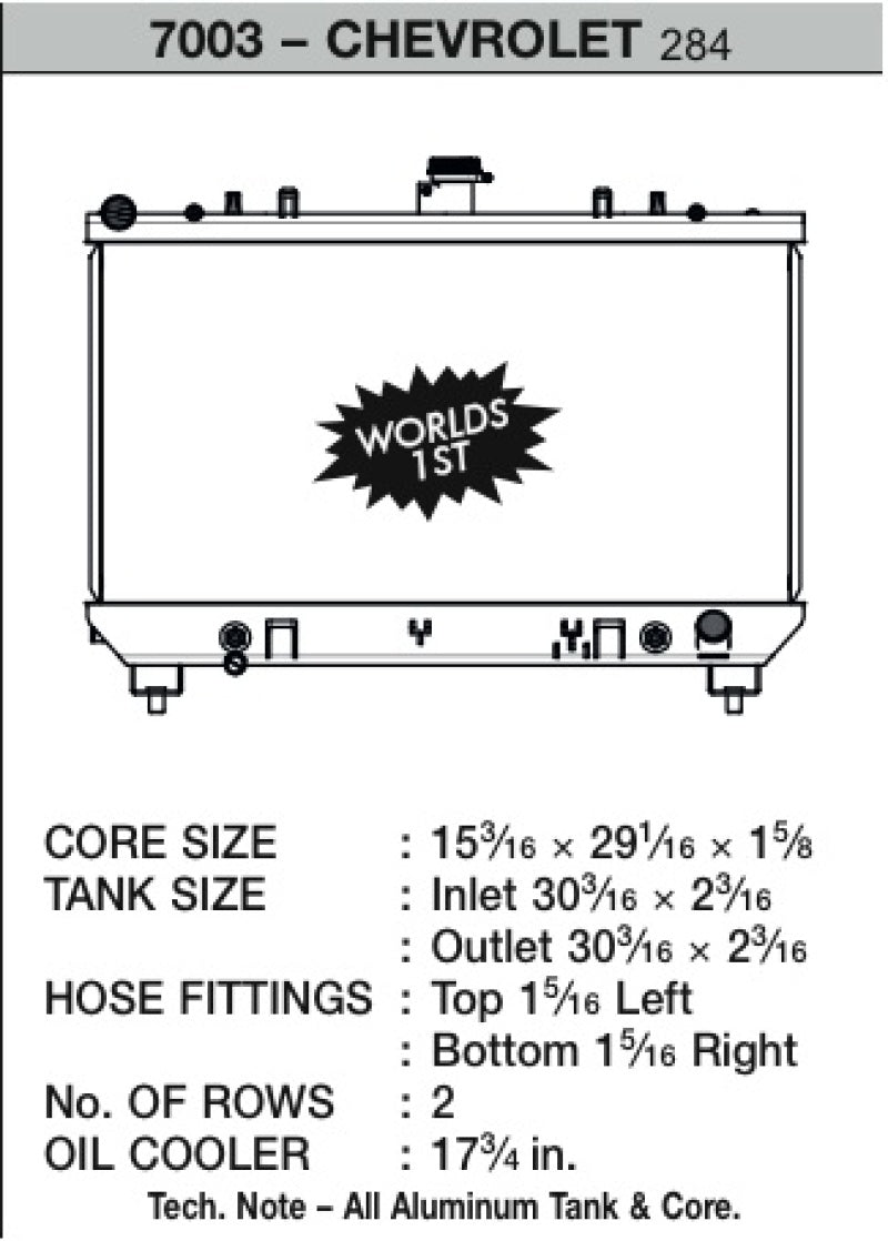CSF 10-12 Chevrolet Camaro V8 Radiator (view 5)