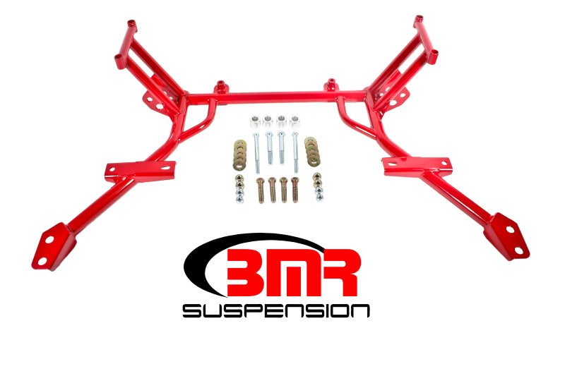 BMR 05-10 S197 Mustang K-Member w/ No Motor Mounts and STD. Rack Mounts - Red Main image