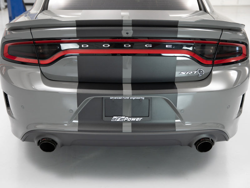 aFe MACH Force-XP 4-1/2in Carbon Fiber OE Replacement Exhaust Tips - 15-19 Dodge Charger/Hellcat (view 3)