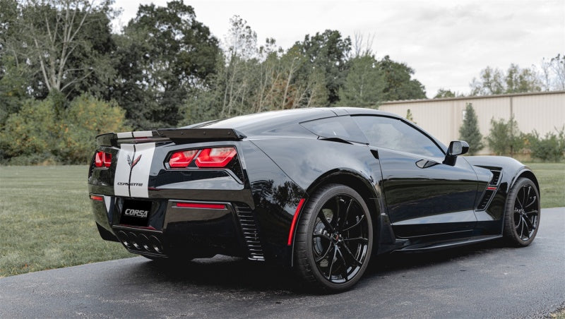 Corsa 2014-2019 Chevrolet Corvette C7 Z06 6.2L 2.75in Xtreme Axle-Back w/ Dual NPP & Quad Black Tips (view 2)