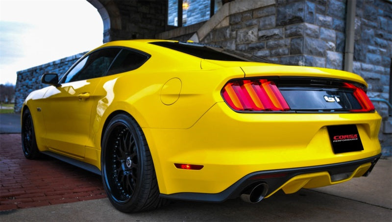 Corsa 2015 Ford Mustang GT Fastback 5.0 3in Xtreme Cat Back Exhaust w/ Dual Black 4.5in Tips (view 3)