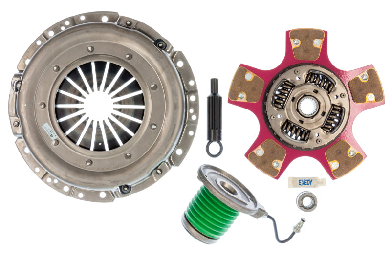Exedy 2005-2010 Ford Mustang V8 Stage 2 Cerametallic Clutch Paddle Style Disc w/Hydraulic SC Main image