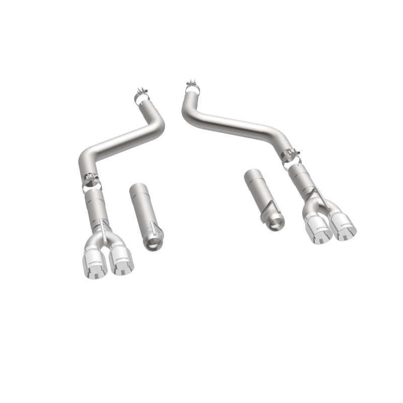 MagnaFlow Axle-Back, SS, 3in, Quad Split Rear 3.5 Tips 2015 Dodge Challenger incl SRT Hellcat (view 23)