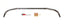 BMR 12-15 5th Gen Camaro Rear Hollow 32mm Adj. Sway Bar Kit w/ Bushings - Black Hammertone
