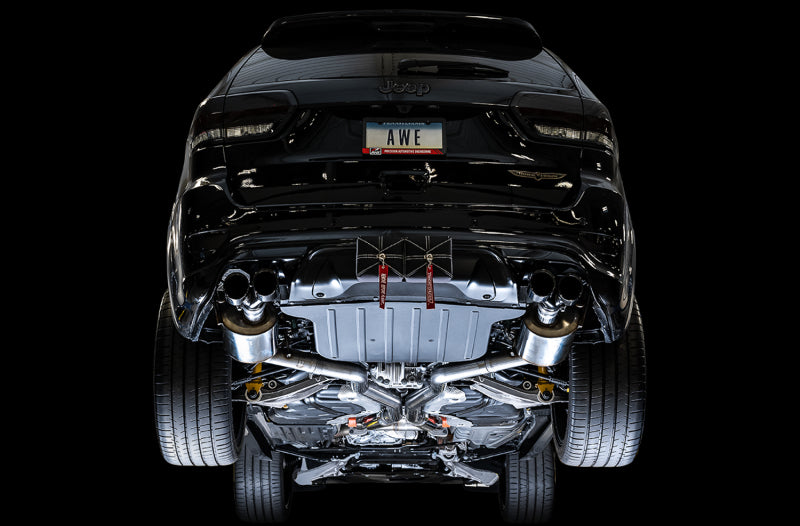 AWE Tuning 2020 Jeep Grand Cherokee SRT/Trackhawk Touring Edition Exhaust - Use w/Stock Tips (view 2)