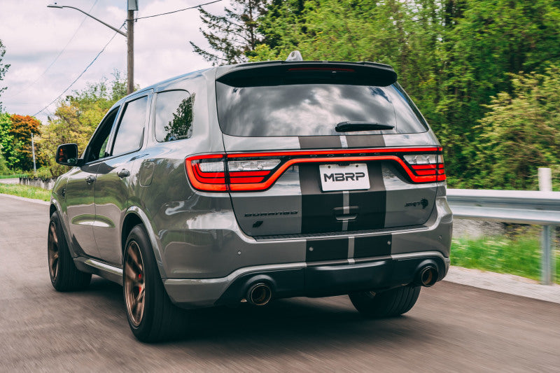 MBRP 18-23 Dodge Durango SRT 6.4L Armor Pro T304 SS 3in Cat Back Exhaust Dual Rear Exit w/ CF Tips (view 4)