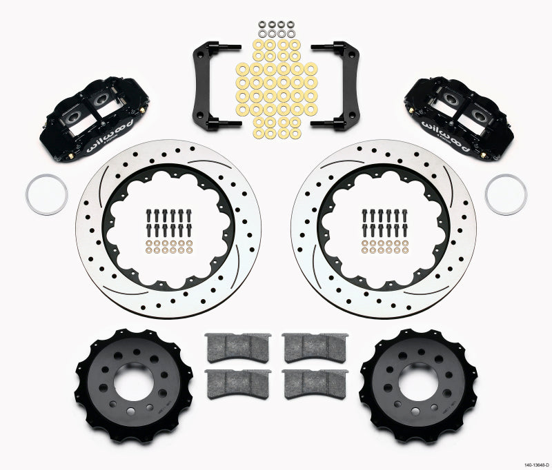 Wilwood Narrow Superlite 4R Rear Kit 14.00in Drilled Morrison Multilink IRS (2010-15 Camaro Based) Main image