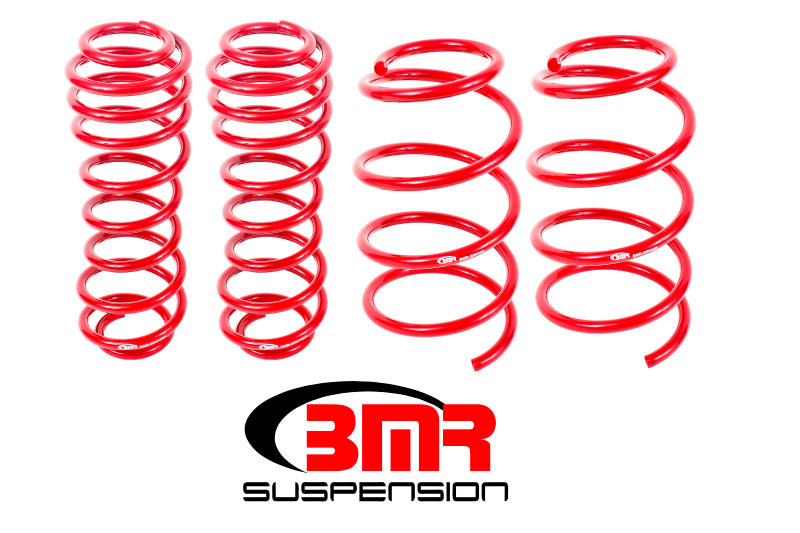 BMR 05-14 S197 Mustang GT Drag Version Lowering Springs (Set Of 4) - Red Main image