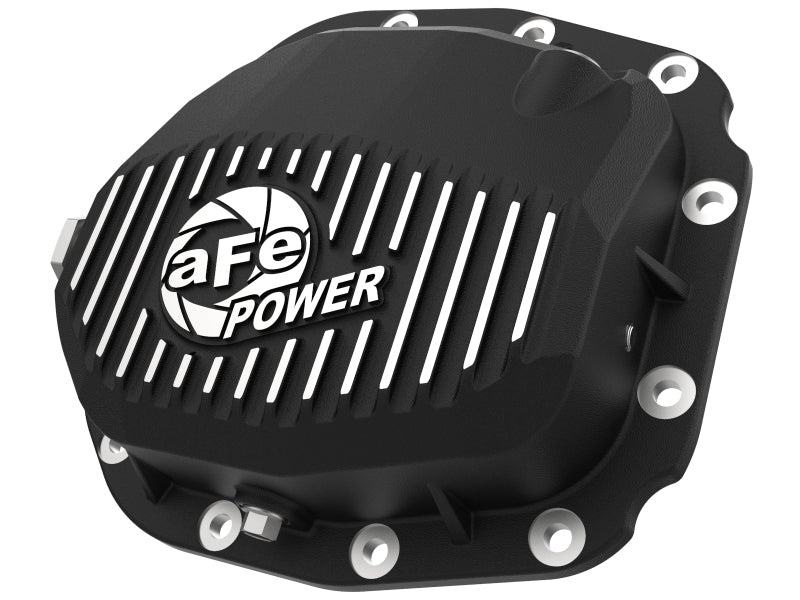 aFe Pro Series Rear Differential Cover Black w/ Fins 15-19 Ford F-150 (w/ Super 8.8 Rear Axles) Main image