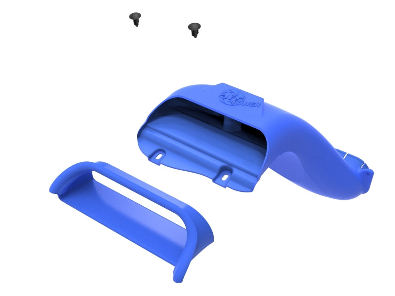 aFe Rapid Induction Dynamic Air Scoop 2021+ Ford F-150V6/V8 - Blue (view 5)