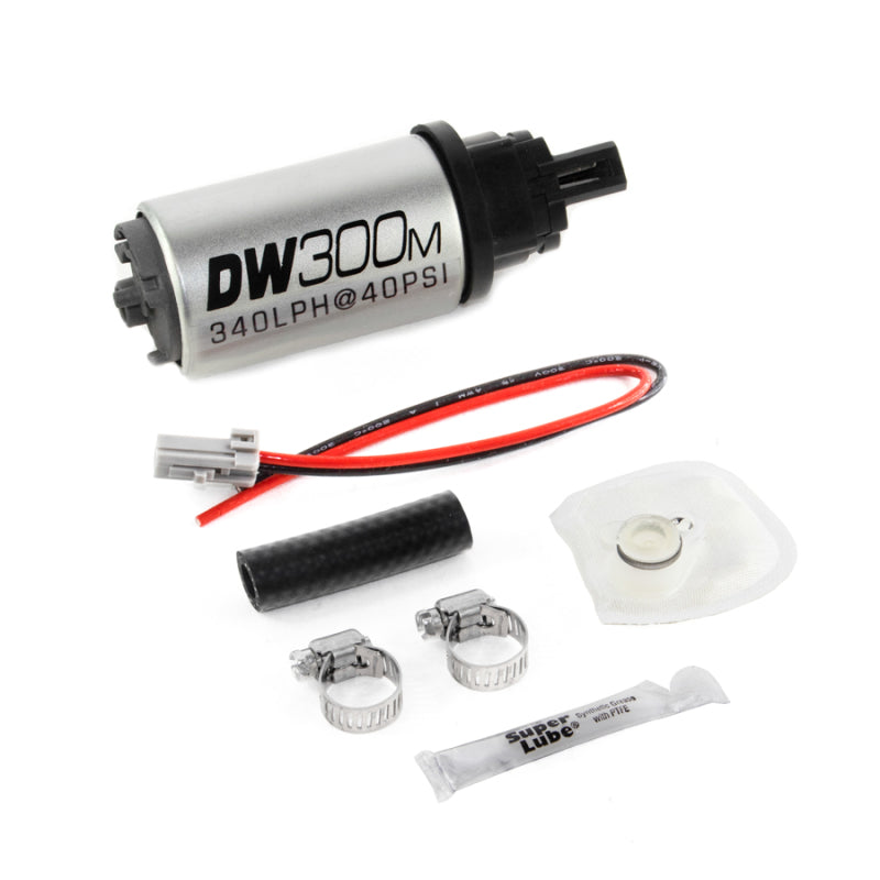 DeatschWerks 340 LPH Ford In-Tank Fuel Pump DW300M Series w/ 05-10 Mustang V6 / V8 Install Kit Main image