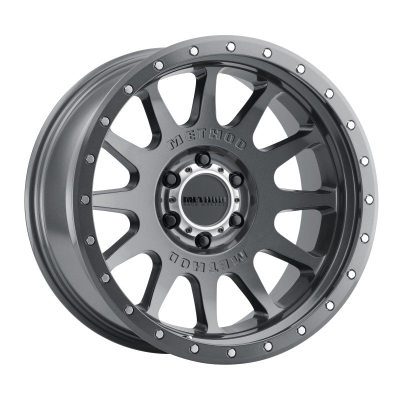 Method MR605 NV 20x10 -24mm Offset 6x5.5 106.25mm CB Gloss Titanium Wheel (view 3)
