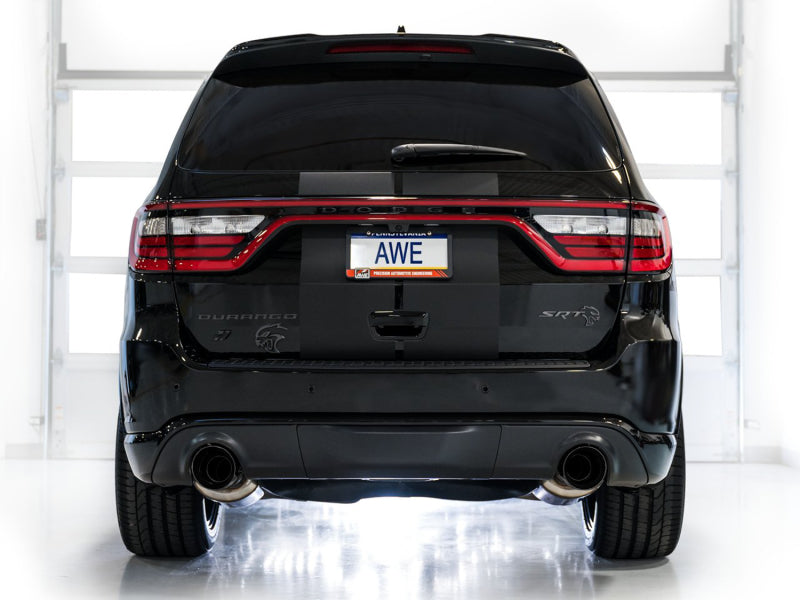 AWE Tuning 18-23 Dodge Durango SRT & Hellcat Touring Edition Exhaust - Diamond Black Tips (view 2)