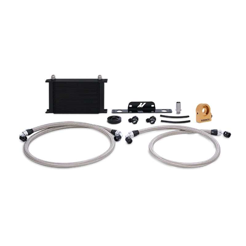 Mishimoto 10-15 Chevrolet Camaro SS Thermostatic Oil Cooler Kit - Black Main image